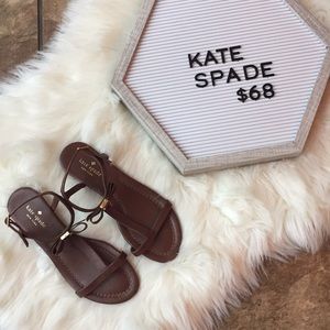Kate Spade brown leather sandals